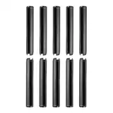 DTGN 6mm x 40mm (DxL) Geschlitzt Feder Pin - 20Pack - Gut für Autoindustrie Reparatur und Maschine Projekte - Schwarz