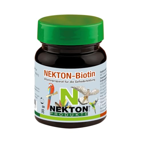 NEKTON-Biotin | Vitaminpräparat zur Gefiederbildung für alle Vögel | Made in Germany (35g)