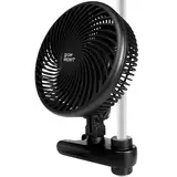 Hochwertiger Grow Clip-Ventilator EC-Motor, 10 Geschwindigkeitsstufen, 220 cm Kabel, Umluftventilator leise für Zelt, 20cm Durchmesser, 10W, 560 m3/h Luftstrom, 32 dBA - Perfekt für Growboxen