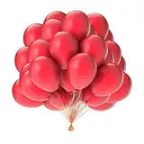 Luftballons Rot 50 Stück,10 Zoll/25cm Ballons,Luftballons Geburtstag,Luftballons Weihnachten,Latexballons für Hochzeit Deko, Geburtstag Deko,Party Dekoratione