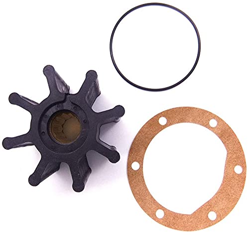 Flexibles Laufrad für Jab-SCO John-Son Innenbordmotor Wasserpumpe 8 Blätter 09-1028B 17937-0001 17937-0001-P 877061-2 3841697 877061 920-0001