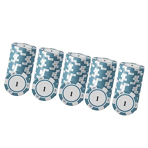 Keenso 20-teiliges Poker-Chip-Set, Spielzählscheiben für Texas Holdem, Blackjack-Glücksspiel (1)