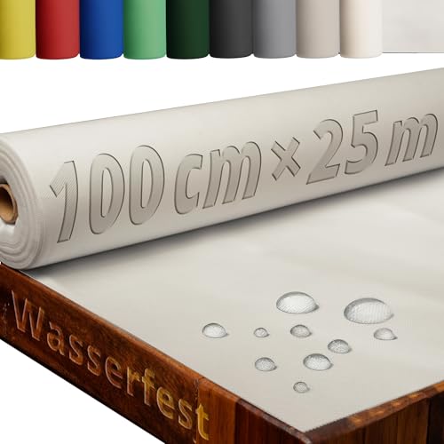 Tischdecke Rolle Tischdeckenrolle Vliesstoff Vlies Champagner 1 x 25 m 80g/m² abwaschbar wasserabweisend