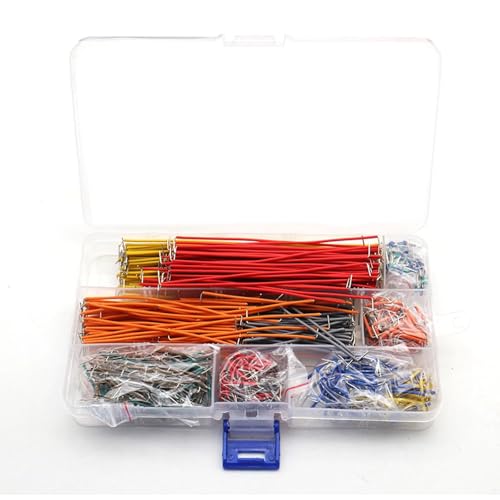 840 Stück Jumper Wire Set, Elektronik Steckbrett Steckbrücken Drahtbrücken, 14 Verschiedene Längen Male Zu Male Kabel Drähte Mit Kunststoffbox
