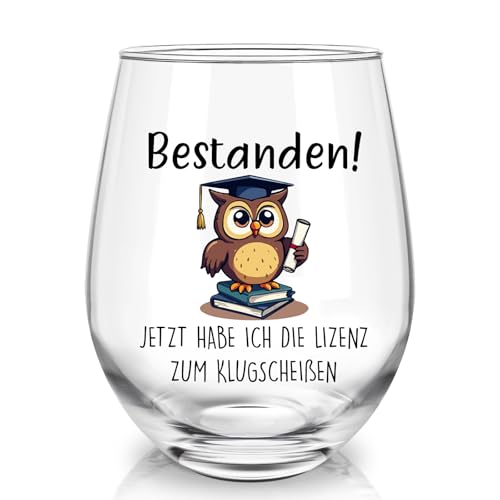 Joymaking Weinglas Ausbildung Bestanden Geschenk, Prüfung Bestanden Abschluss Geschenk Schüler 17oz