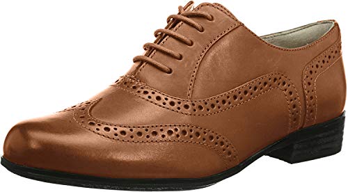 Clarks Mädchen Hamble Oak Derby, Braun Dark Tan Leather, 35.5 EU