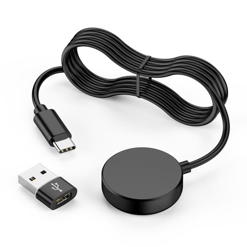 Ladegerät Ladekabel USB C Kompatibel mit Samsung Galaxy Watch 7/ Ultra/ 6/6 Classic/ 5/5 Pro/ 4/4 Classic/ 3/ Active 1/2/ FE, Tpy C Ladekabel Ladestation für Galaxy Smartwatch mit 1 USB Adapter