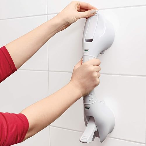 TronicXL Vakuum Stange 40cm Badewannen Dusche WC Griff Aufstehhilfe Badewannengriff Haltestange OHNE BOHREN & Schrauben