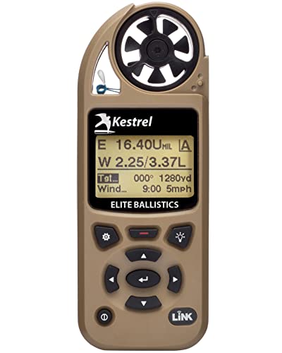 Kestrel Elite Wetter Meter sowie Waffe und, mit Bluetooth Link Einheitsgröße hautfarben