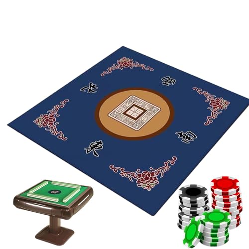 Mahjong-Matte – Mahjong-Pad, Moderne Mah-Jongg-Matte | Rutschfeste, Verdickte Mahjong-Tischdecke, Verschleißfeste Mahjong-Tischdecke, Multifunktionaler Brettspiel-Tischschutz Für Mahjong, Poker, Karte