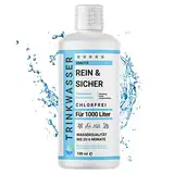 1x 100ml Trinkwasseraufbereitung Konservierung für 1000 Liter verhindert Keime – Rein & Sicher – Wohnwagen, Camping, Tank, Outdoor, Notfall