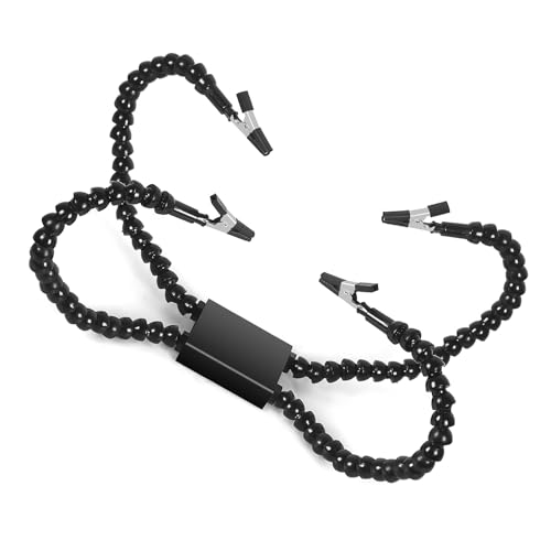 YIBOZI Verstellbarer Löthilfe, helfende Hände, Löthilfe, flexibler Arm, geeignet für Elektronikreparatur, Schmuck, Heimwerker-Projekte