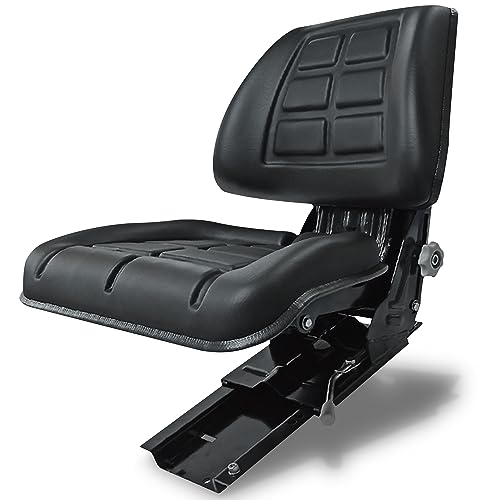 KLARA SEATS passend Deutz KHD Traktorsitz Schleppersitz 06 07 klappbar Universalsitz Trecker Sitz Oldtimer gefedert KS 44/0607V neigungsverstellbar mit Stossdämpfer und Zugfedern