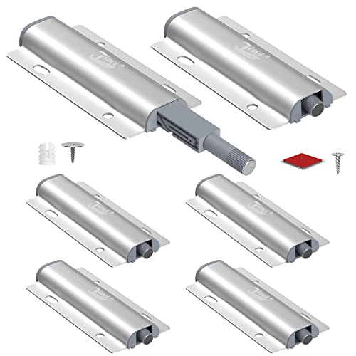 Drucktüröffner Schrank Push to Open Türöffner Jiayi 6 Stück Push Open Magnet Tip On für Türen Möbel Schubladen Drucköffner Schranktür Öffner Druck Magnetschnäpper Drucktüröffner Druckschnapper