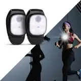 Yuragim LED Clip Lampe, Lauflicht LED Stirnlampe Wiederaufladbar Wasserdicht Kopflampe Kleinstirnlampe Brustlampe Sicherheitslicht Laufzubehör für Joggen Läufer Angeln Camping Wandern (2 Stück)