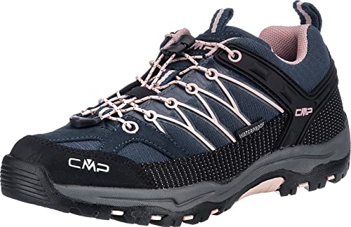 CMP Jungen Rigel Low Trekking Shoe Wp Walking Schuh, Asphalt Rose, 37 EU