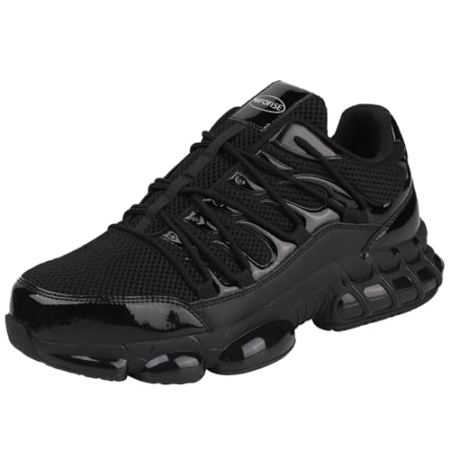 NIFOFISE Sicherheitsschuhe Herren S3 Arbeitsschuhe Damen Stahlkappenschuhe Leicht Atmungsaktiv rutschfeste Sicherheit Schuhe 43 EU