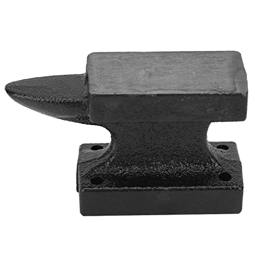 BORDSTRACT Schmiedeamboss, Tragbarer, Robuster Amboss aus Gusseisen Mit Einzelhorn, Für Metallarbeiten, Karosseriewerkstätten, Schmuckherstellung, Schweißwerkstatt