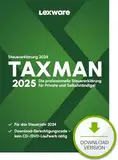 TAXMAN 2025 (für Steuerjahr 2024)Download Steuererklärungs-Software für Arbeitnehmer, Rentner u. Pensionäre, Familien, Studenten und im Ausland Beschäftigte PC Aktivierungscode per Email