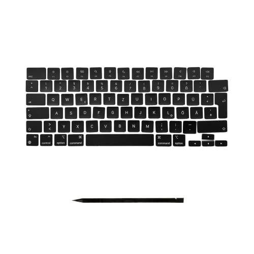 Ersatztasten für MacBook Pro/Air 13" 14" 15" 16" (2021-2024) A2442 A2485 A2681 A2779 A2780 A2918 A2941 A2991 A2992 A3113 A3114 DE-Layout QWERTZ