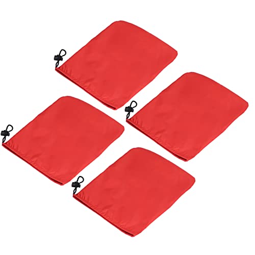 4PCS Auto Rückspiegel Schutzhülle 190T Polyester TAFT Wasserhahn Frostschutz Abdeckung (Rot)