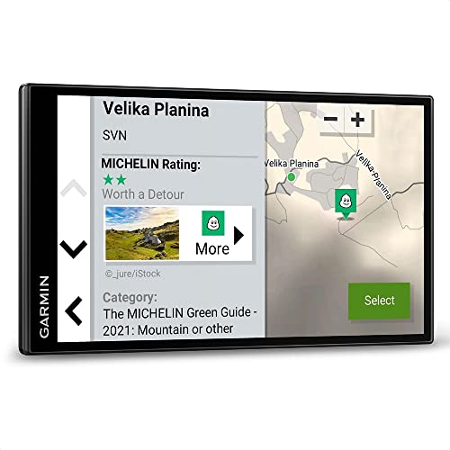 Garmin CamperVan – Roadtrip-Navi mit 6,95“ (17,7 cm) HD-Display, vorinstallierten 3D-Europa-Karten, Trendy Places entlang der Route, Local Places Aktivitäten vor Ort und großer Campingplatz-Datenbank