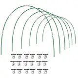 Wonninek 36 PCS Folientunnel Bögen 6 Sets, Rust-Free Fiberglas Tunnelbogen für HochbeetBausatz, DIY Gewächshausreifen Frühbeet Tunnel für Garten Zeile Abdeckung Pflanzen Obst Gemüse