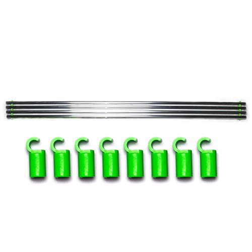 growber Zeltstangen-Set: Fixture Poles 16mm für Grow Box, Growzelt-Stabilität, einfache Installation, passt bis 120x120cm in Homebox, Secret Jardin, Diamond Box, Schillerbox