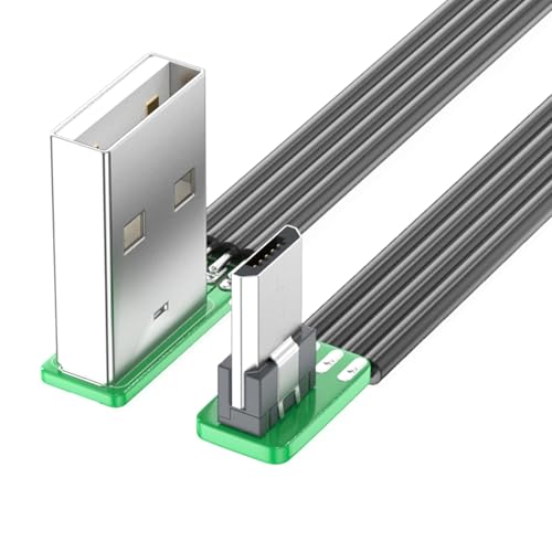 DOSERTY 90 Grad USB Mikro USB Kabel Für Elektronikladung Und Datenübertragung In Engen Räumen Mehrere Längen