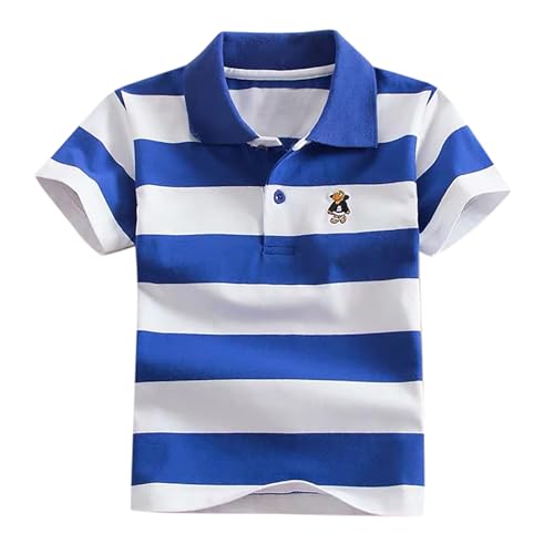 T Shirt Damen, Poloshirt Jungen Poloshirts Sommer Knopfleiste Golf Polo Shirt Unisex Kurzarm Sport Hemd Shirts Fit Lässig Modern Oberteile Tops Mädchen Baumwolle Tshirt 11-12 Jahre