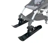 Universal Skischild für Kinderwagen und Trolleys für Haustiere, Schneewagen- oder Strandgleiter, Ski-Board und Strandrollbrett für Rollstühle