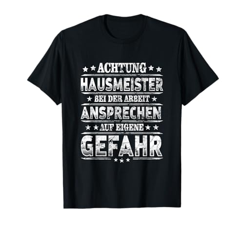 Gebäudewart Anlagewart Haustechniker Hausmeister T-Shirt