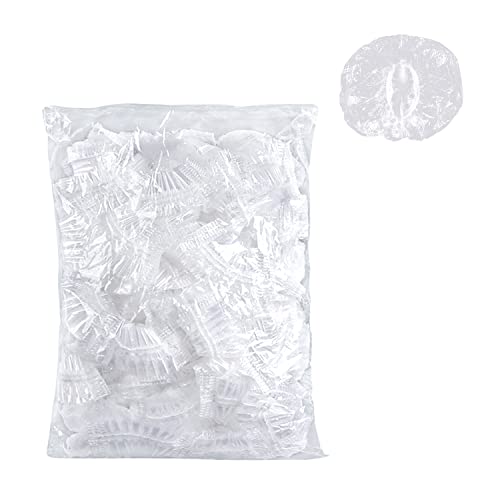 120 Stück transparente, wasserdichte Ohrenschützer mit elastischen Bändern für Zuhause und Hotel, Haarfarbe, Dusche, Bad, Spa, Friseursalon, Ohrschützer, Ohrinfektionsschutz