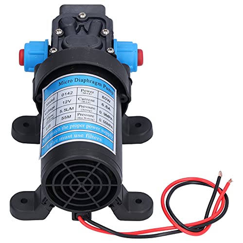 5,5 L/min Mikromembranpumpe,Pumpe, Pumpe Membranpumpe Membranpumpe Pumpe Membranpumpe Pumpe Membranpumpe Selbstsaugende DC-Hochdruckmembranpumpe,Frischwasserdruckmembranpumpe(24V),Membranpumpe