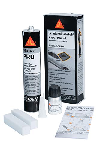 SikaTack PRO Kartusche Reparatur Set Scheiben Klebstoff Verglasung 506077