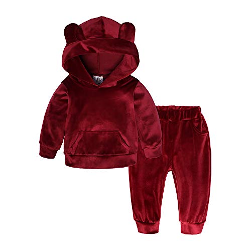 KIDS TALES Baby Mädchen (0-24 Monate) Sweatanzug Gr. 100 cm(2-3 Jahre), Rot