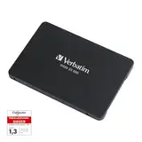 Verbatim Vi550 S3 SSD, internes SSD-Laufwerk mit 512 GB Datenspeicher, Solid State Drive mit 2,5'' SATA III Schnittstelle und 3D-NAND-Technologie, schwarz