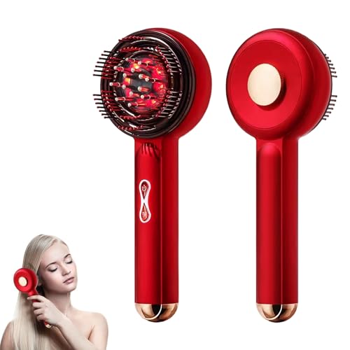 Kopfmassagegerät Elektrisch, 2-in-1 Kopfmassage Kopfhaut-Massagegerät, Kopfhaut Massagebürste Elektrisch, Ölspender Für Haare, 3 Modi, 360° Knetmassage Elektrisch Scalp Massager
