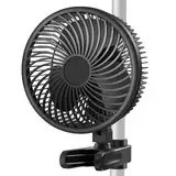 Aygrochy 10W Grow Ventilator mit Clip, EC-Motoren mit 10-Geschwindigkeiten, IP-44 Schutzart wachsen Clip-on-Lüfter für Zelt, 10W clip fan grow tent