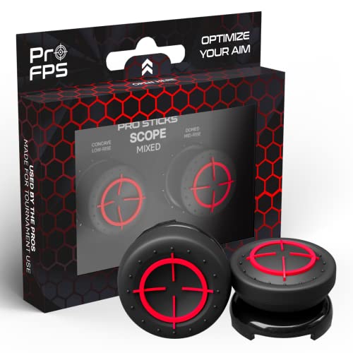 ProFPS Thumbsticks Aufsätze: PS5 Zubehör & PS4 Zubehör - Controller Sticks für Aimbot Genauigkeit - Optimales Playstation Zubehör & PS5 Accessories für Esports (Mixed Set)