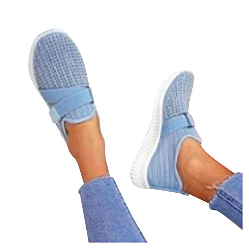 Fannyfuny Sneaker Ohne Schnürsenkel Damen rutschfeste Stoßdämpfende Athletische Schuhe Plateau Schutzschuhe Komfortabel Walkingschuhe Freizeitsportschuhe Plate Schuhe für Gehen Laufen Joggen Sports