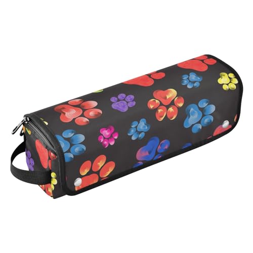 FRODOTGV Niedliche, bunte Reisetasche für heiße Haare, hitzebeständige Matte mit Reißverschluss, für Damen, Aufbewahrungsbox, flacher Lockenstab, wasserdichter Organizer, Niedlich, bunt, 1 Size