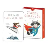 Naturforscher 40 Affirmationskarten Kinder - Mutmachkarten für Kinder - Selbstbewusstsein stärken - Ermutigungskarten Kinder - 40 Affirmationen - DIN A7