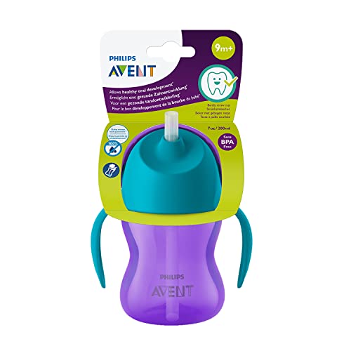 Philips AVENT SCF796/02 Strohhalmbecher, Silikon, violett