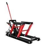 Motorrad Hebebühne Hydraulisch,680kg Tragkraft & Höhenverstellung 115-365mm,Mit Sicherheitsstiften & Rollen,Für Reparatur und Wartung ATVs und Quads