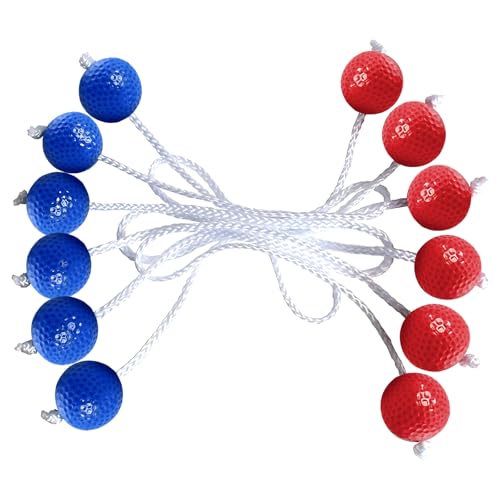DGMI Golfbälle 6 Pairs Leiter-Golfball für Wurfspiele, Leitergolf Bälle, Leiter Golf Ball für Toss Spiel Golf Trainingsbälle Eignet Sich für Indoor und Outdoor