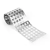 VIFERR Nickelband, 1M 0,15 mm Nickel Streifen Band Vernickelt Stahlband für 18650 Lithium-Akku für 18650 Lithium-Batterie Punktschweißen (6P 0.15 * 107.5mm)