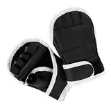 KITANDOVE 1 Paar Kampfhandschuhe Fitness Handschuhe fitnesshandschuhe Boxe Handschuhe schwarz tragbare Handschuhe Tragbare Kickboxhandschuhe professionelle Kickboxhandschuhe PU-Leder Black