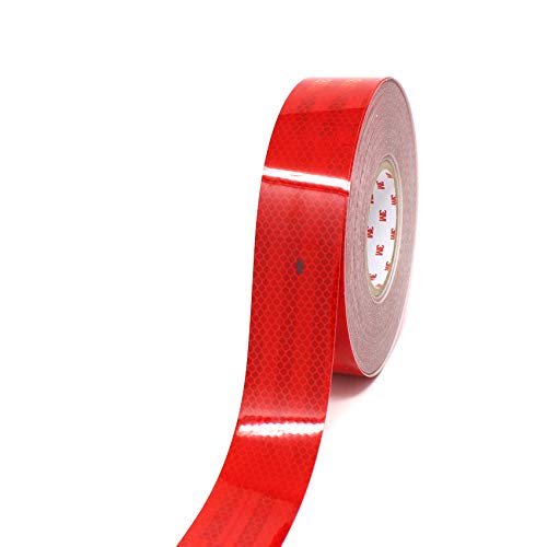 3M Diamond Grade 983 Scotchlite Konturmarkierung 50mm Reflexfolie Reflexband - Finest Folia (Rot-72, 8 Meter)