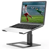 BoYata Laptopständer, Höhenverstellbarer Laptop-Riser, Belüfteter Aluminium-Notebookhalter für Schreibtisch, Kompatibel mit 10-17'' MacBook Pro/Air, Dell, HP, Samsung, Acer, ASUS Chromebook